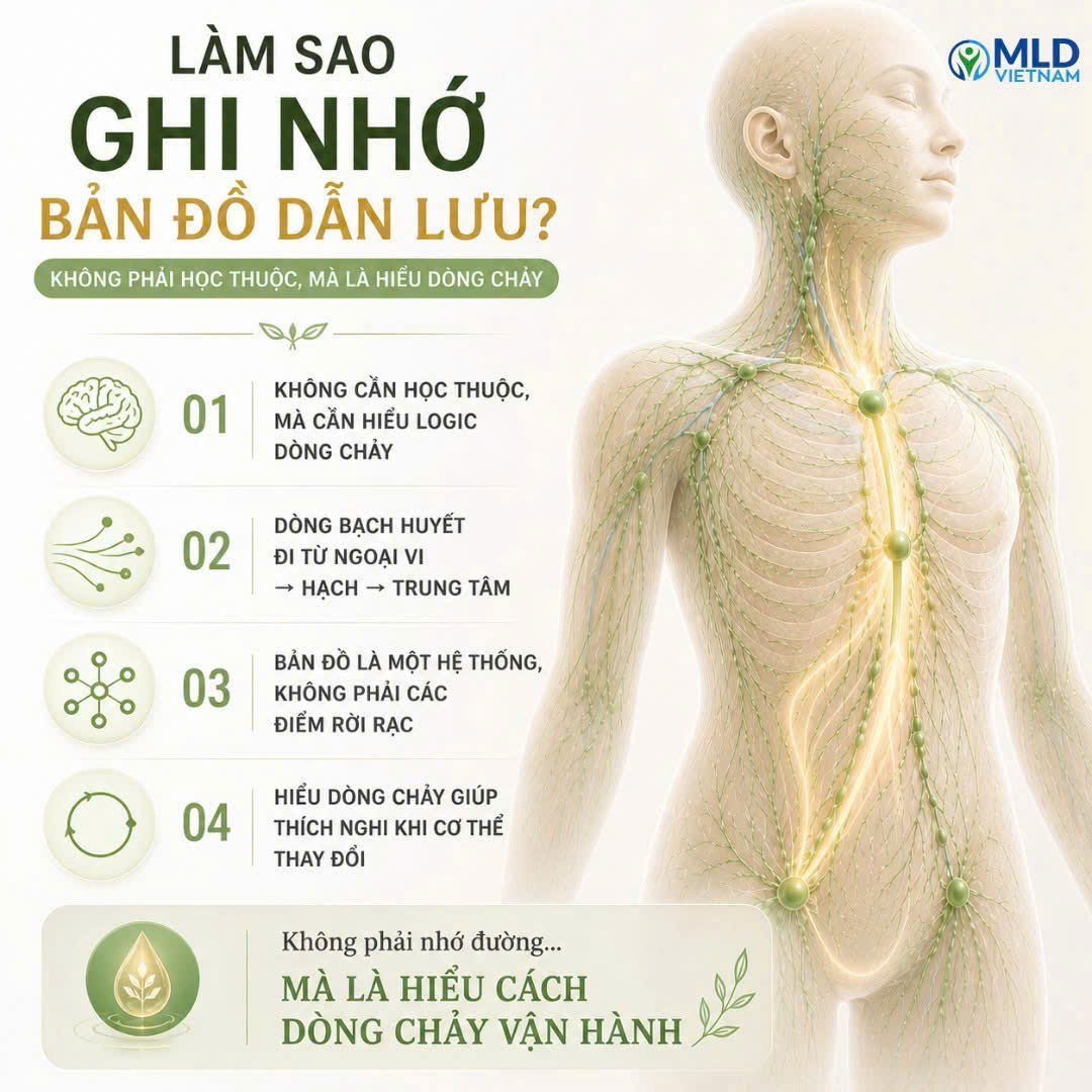 Làm sao để ghi nhớ bản đồ dẫn lưu? Không phải học thuộc mà là hiểu dòng chảy